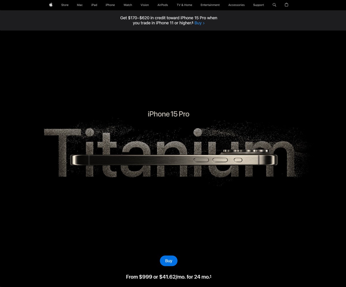 Apple Landing Page