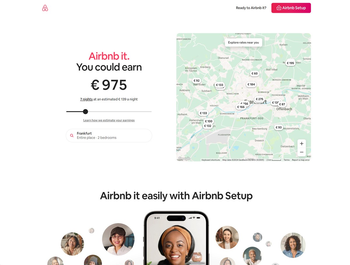 AirBnb Landing Page