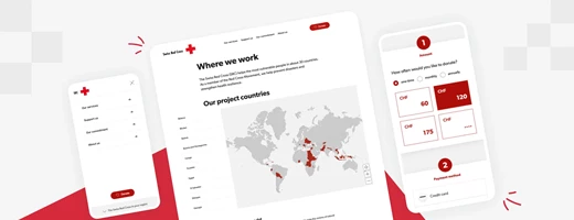A website for a humanitarian organization